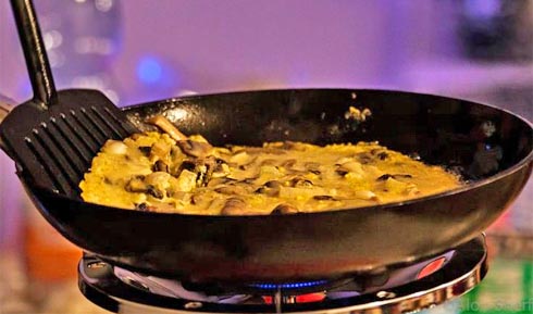 חביתת קמח חומוס